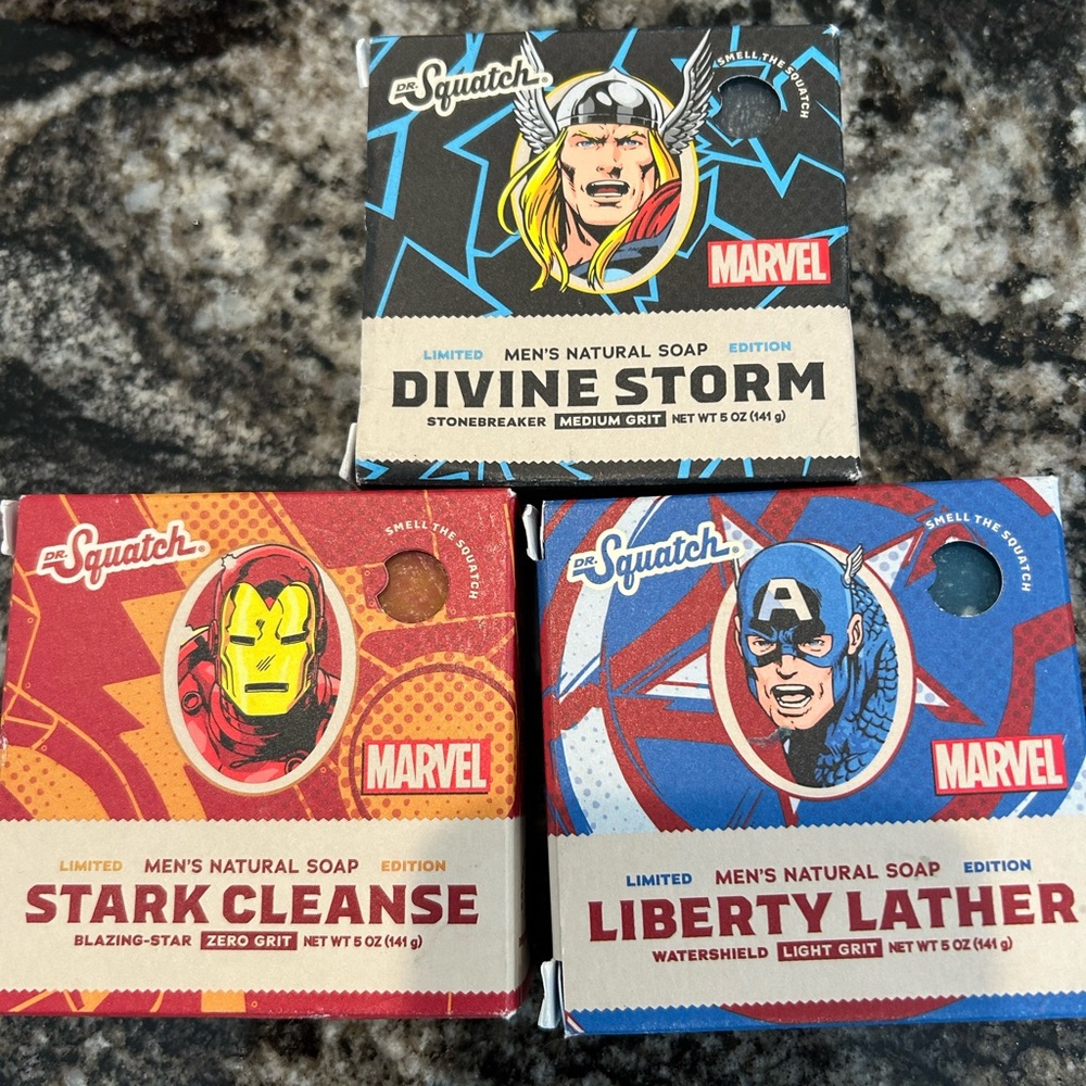 Dr. Squatch Marvel Soap Set